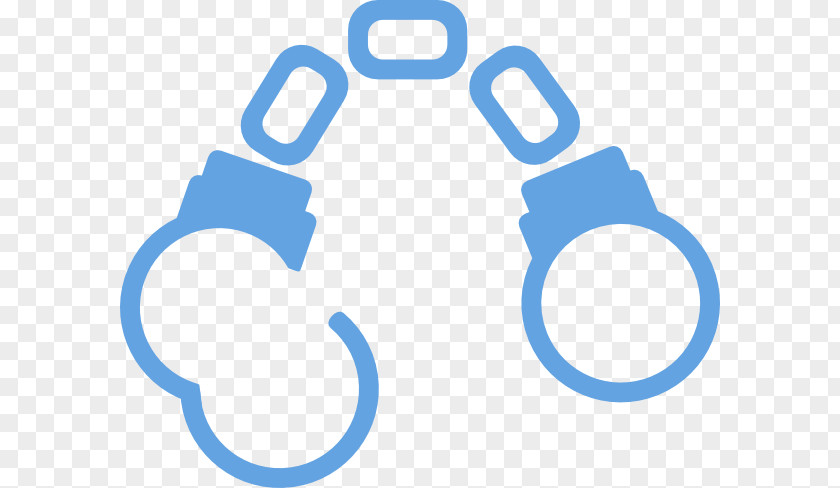 Blue Geometry Handcuffs Clip Art PNG