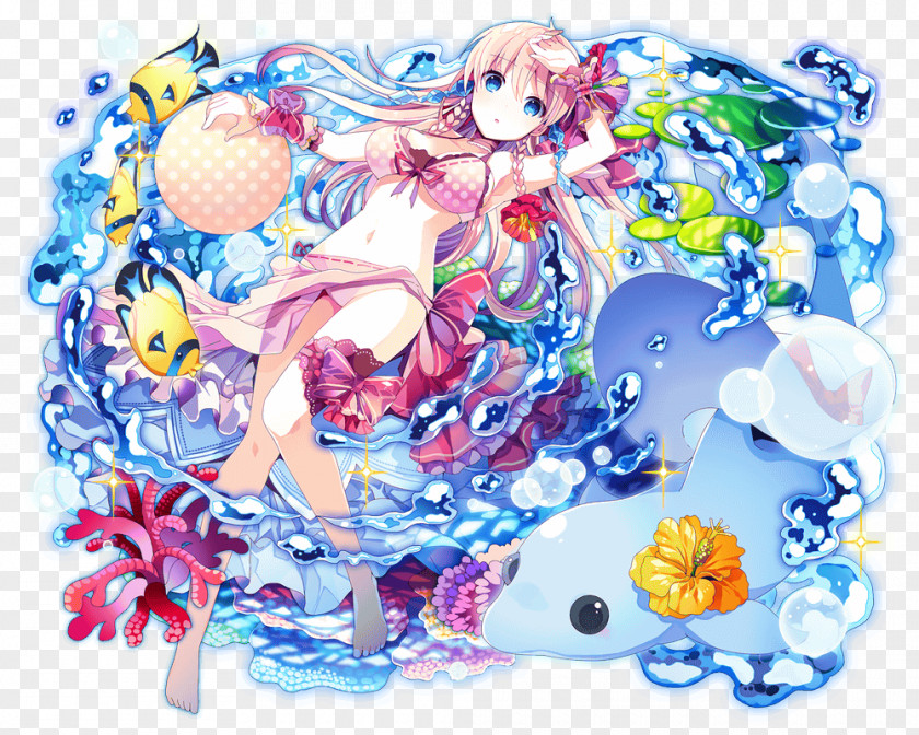 Chr Kaku-San-Sei Million Arthur Floral Design Graphic PNG
