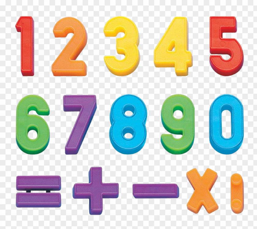 Magnet Natural Number Symbol Numerical Digit Counting PNG