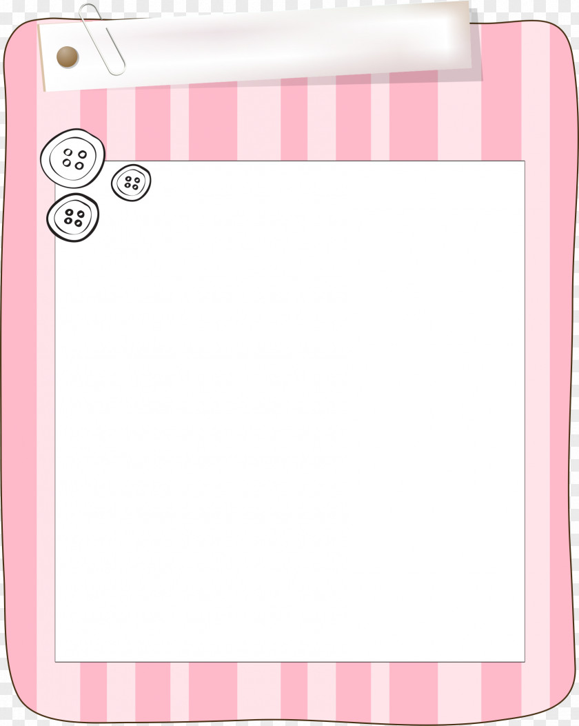 Pink Striped Border PNG