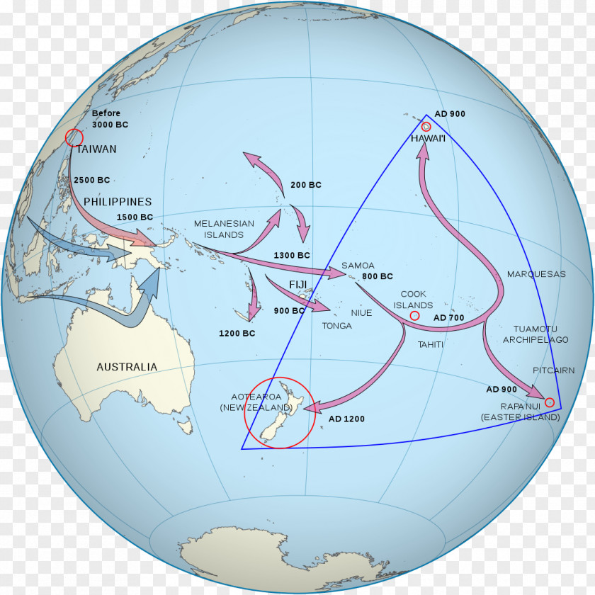 Polynesian Triangle New Zealand Polynesians Human Migration Island Melanesia PNG