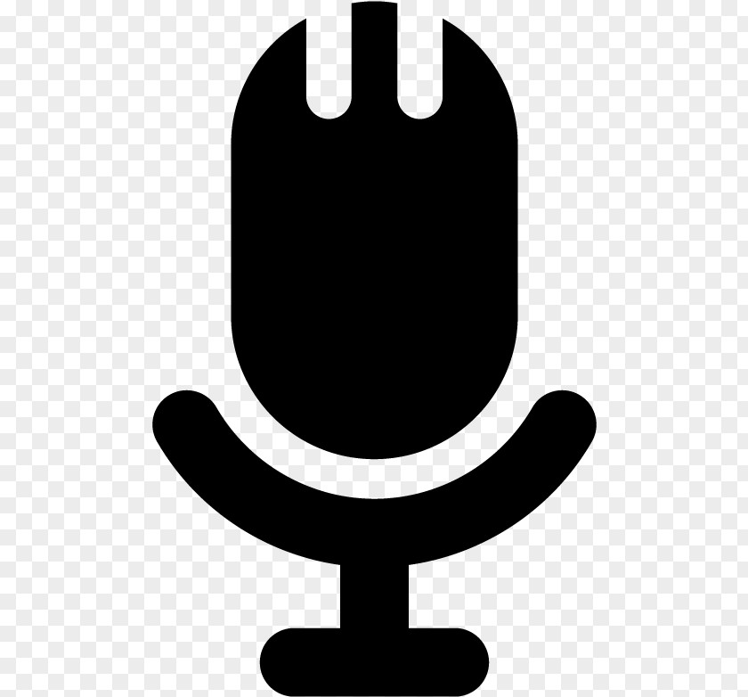 Symbol Blackandwhite Cartoon Microphone PNG