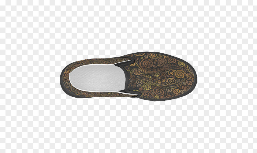 Hand Painted Umbrella Shoe Footwear Brown Beige Walking PNG