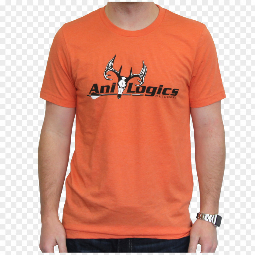 Orange T Shirt T-shirt Bluza Sleeve Logo PNG