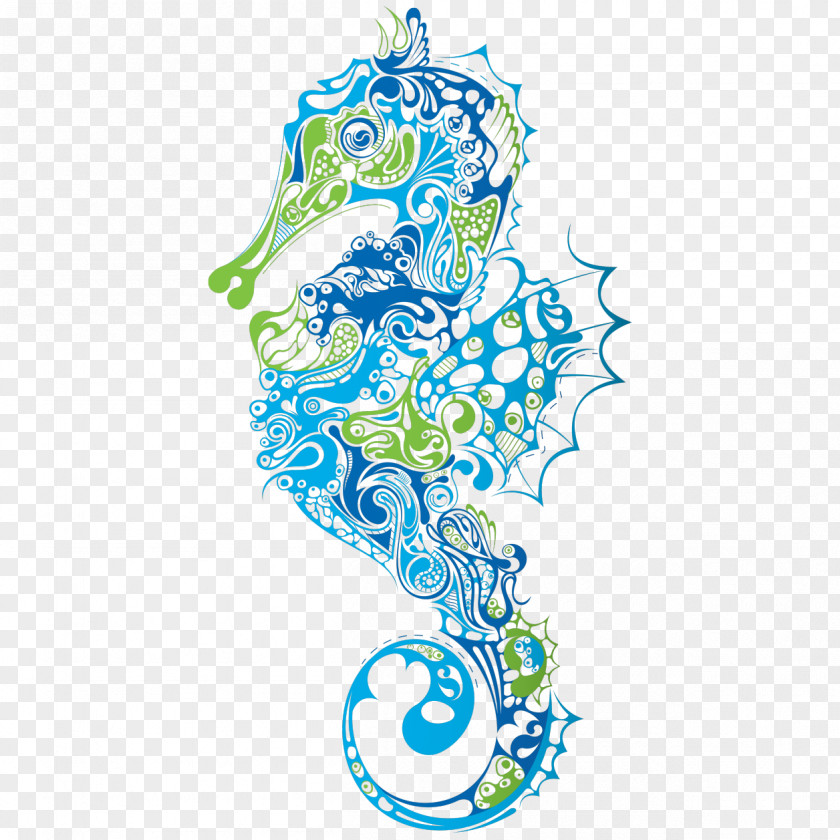 Syngnathidae Sticker Decal White's Seahorse Great PNG