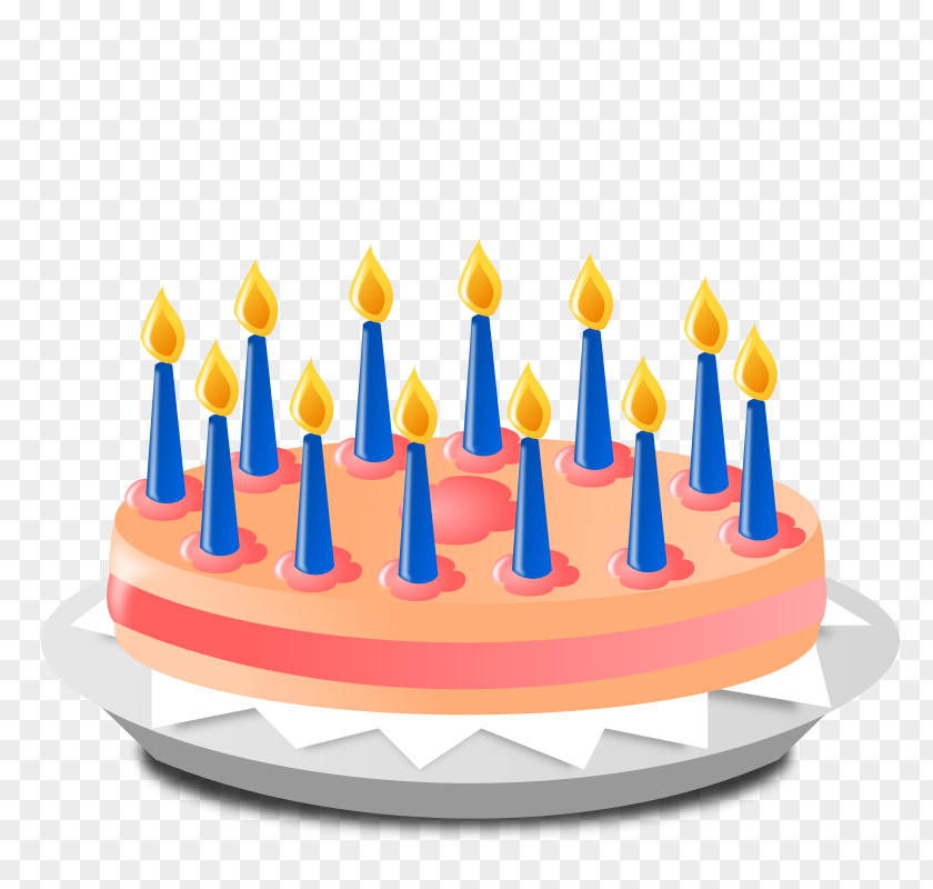 Anniversary Birthday Cake Candle PNG