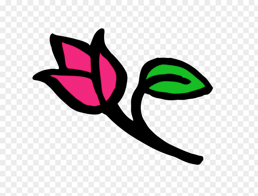 Flower Leaf Logo Line M PNG