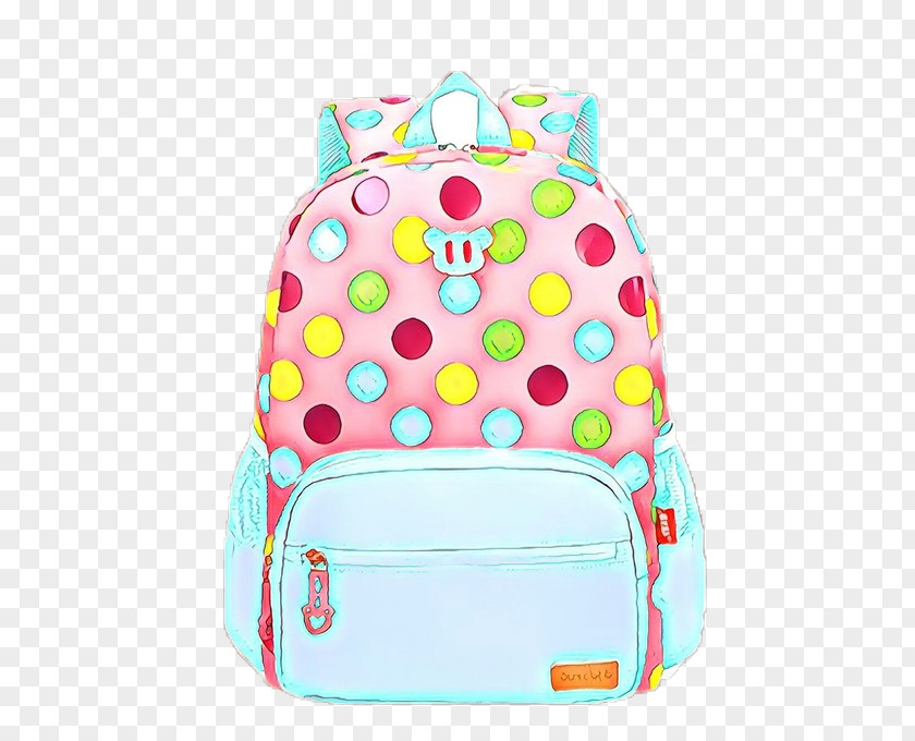 Luggage And Bags Pink Polka Dot PNG