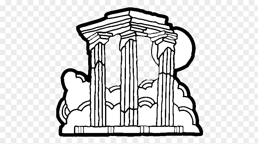 Maya Bee Coloring Pages Temple Of Olympian Zeus, Athens Hera, Olympia Statue Zeus At PNG