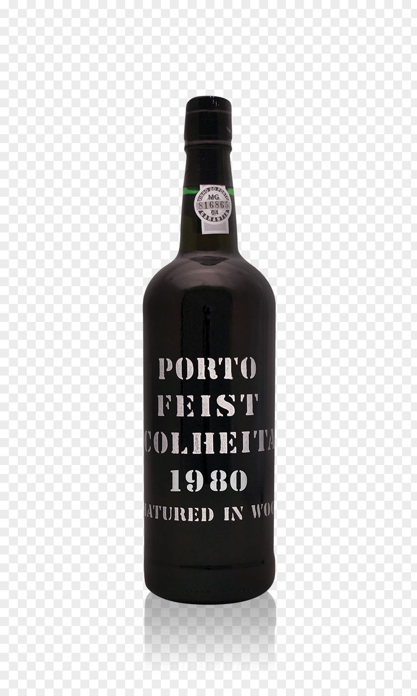 Wine Port Colheita Glass Bottle Liqueur PNG