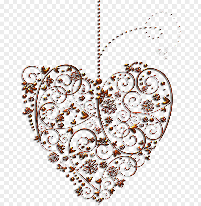 Butterfly Heart Color PNG