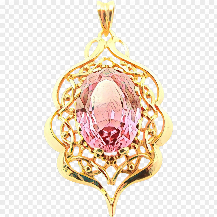 Crystal Necklace Christmas Gold PNG