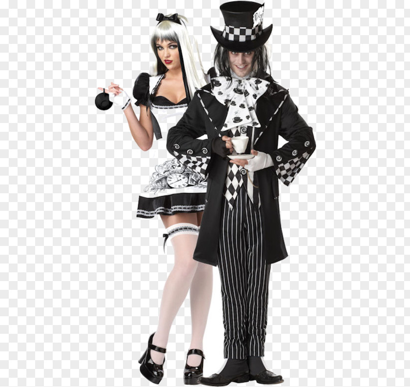 Alice Dress Mad Hatter Halloween Costume Party PNG