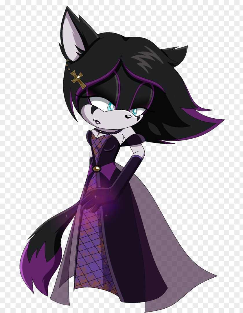 Demon Gray Wolf Cat Hedgehog Violet Color PNG