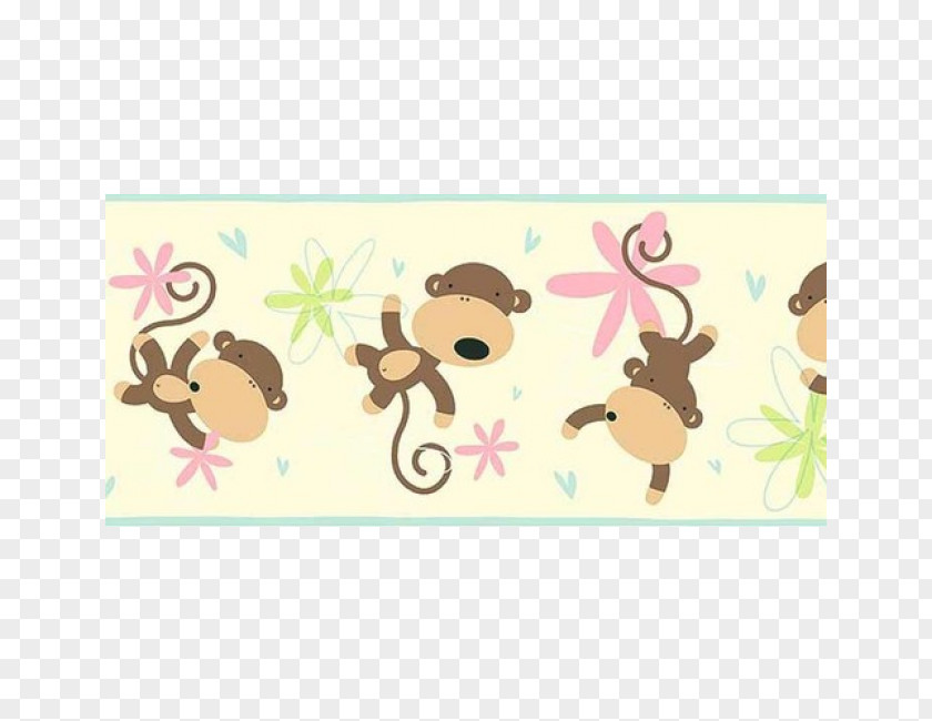 Ice Cream Pattern In Different Colours Background Monkey Animal Wildlife Wallpaper PNG