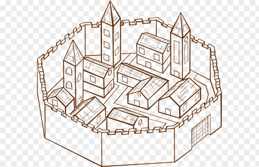 Surrounded Cliparts Defensive Wall City Map Clip Art PNG