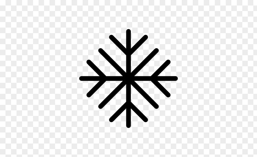 Symbol Logo Snowflake Silhouette PNG