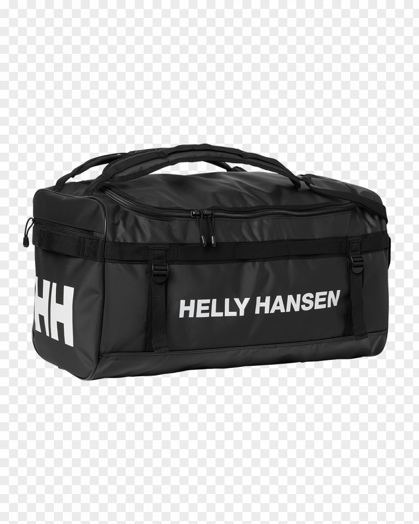 Black Classics Duffel Bags Helly Hansen Coat PNG