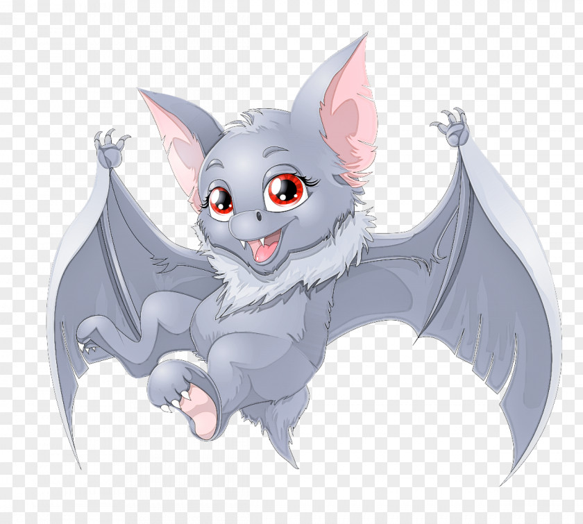 Cartoon Bat Animation Drawing PNG