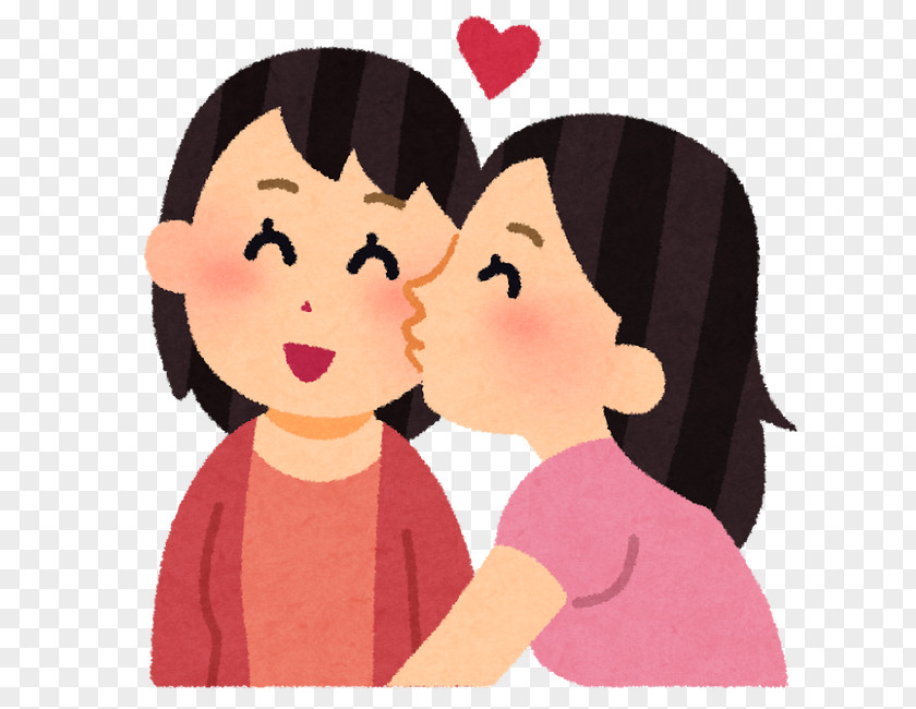 Friendship Heart Cartoon Cheek Love Nose Kiss PNG