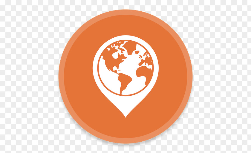 GarminExpress Brand Orange Logo Circle PNG