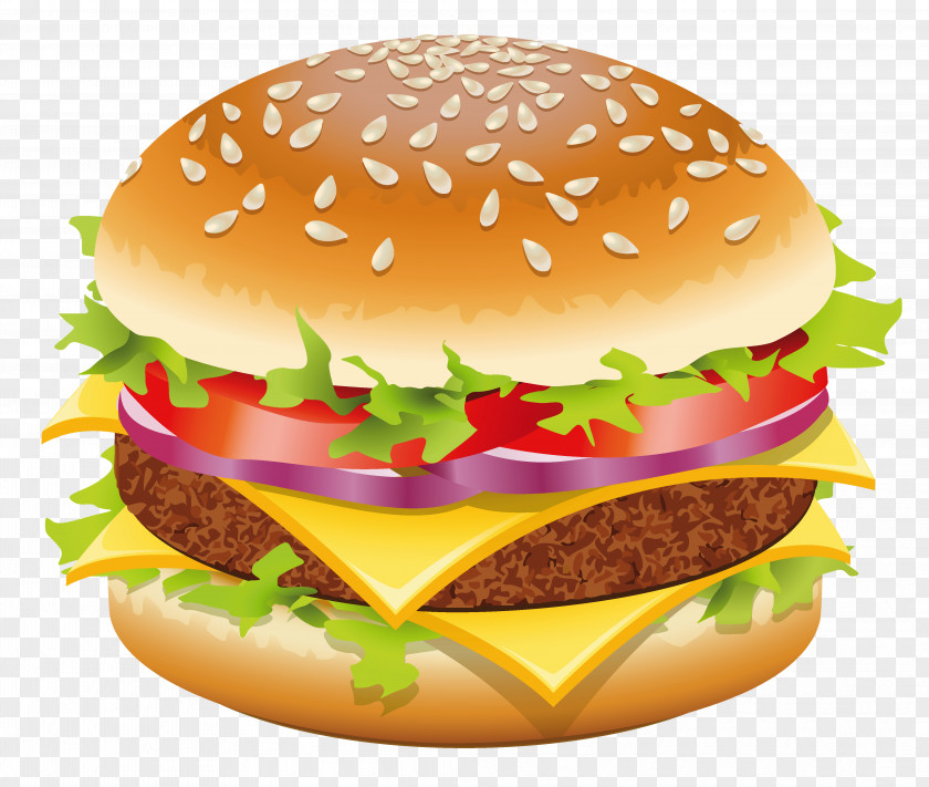 Hamburger Vector Clipart Picture Hot Dog Cheeseburger Fast Food Clip Art PNG