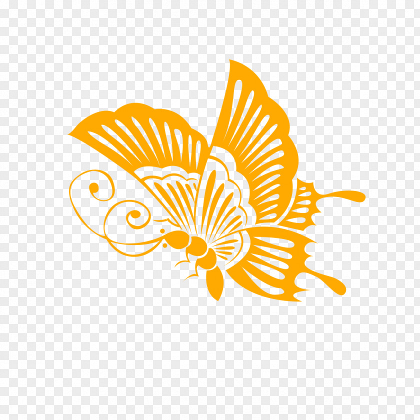 Orange Butterfly Download Clip Art PNG
