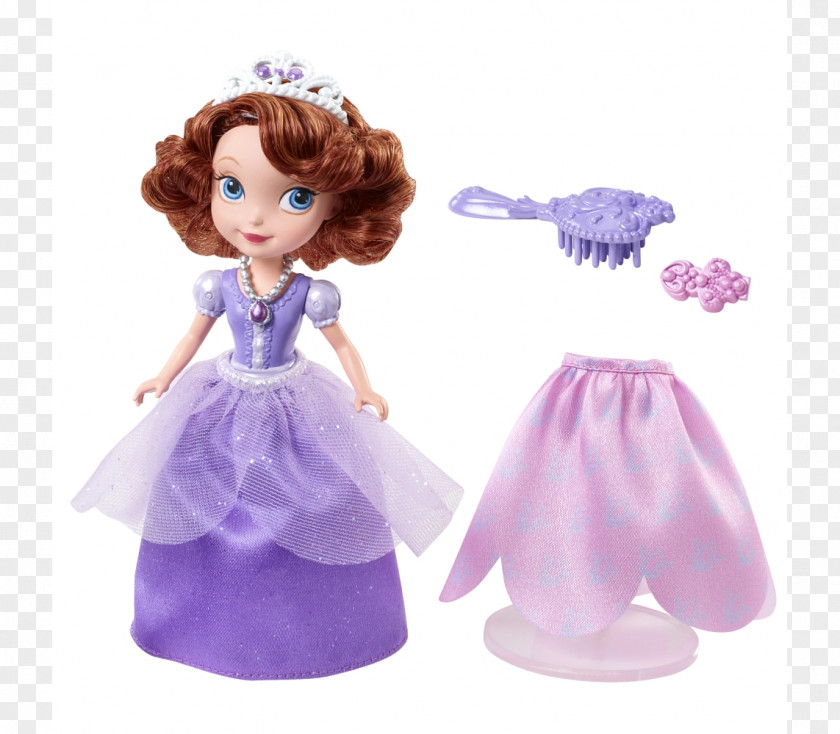 Sofia Princess Doll Disney Toy Curtsey PNG