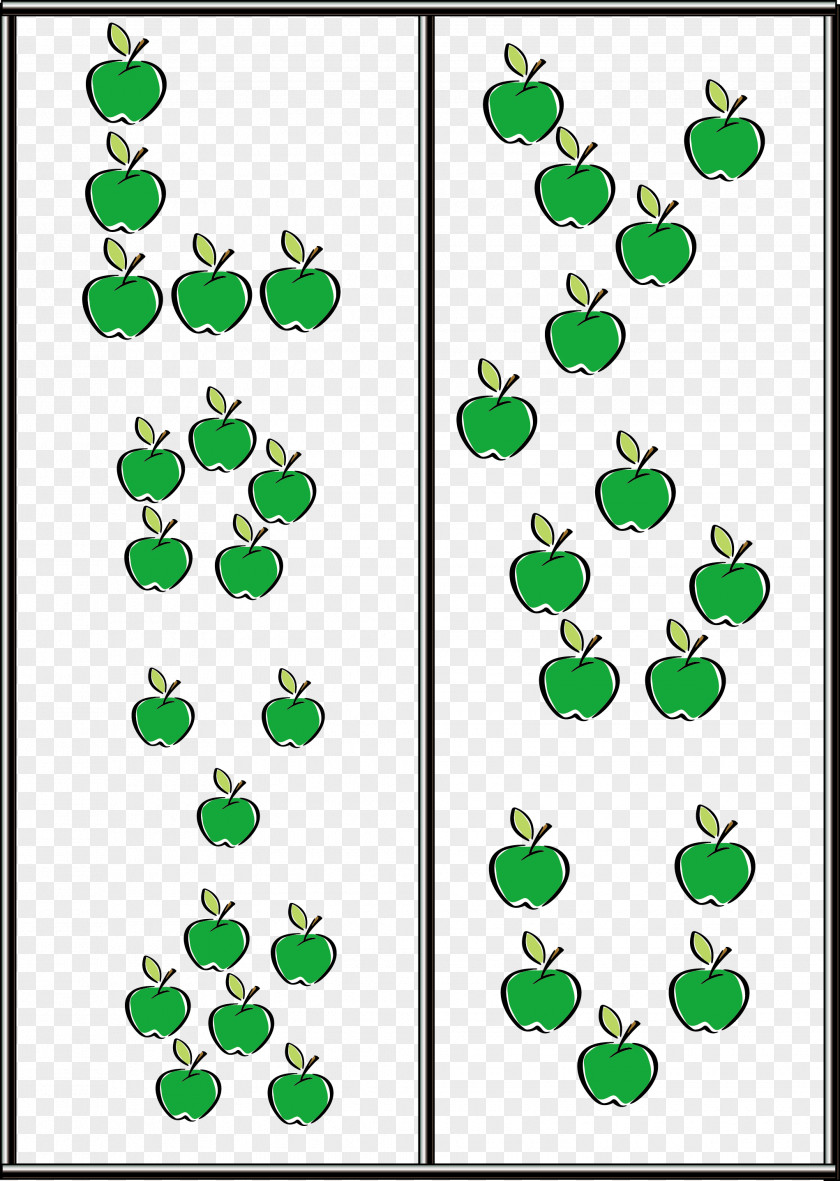 Apple Shift Pattern Green Clip Art PNG