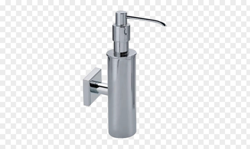 Chromium Plated Soap Dispenser Product Design Angle PNG