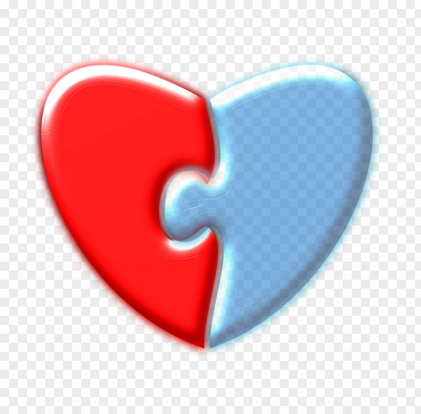 Heart Jigsaw Puzzles Clip Art PNG