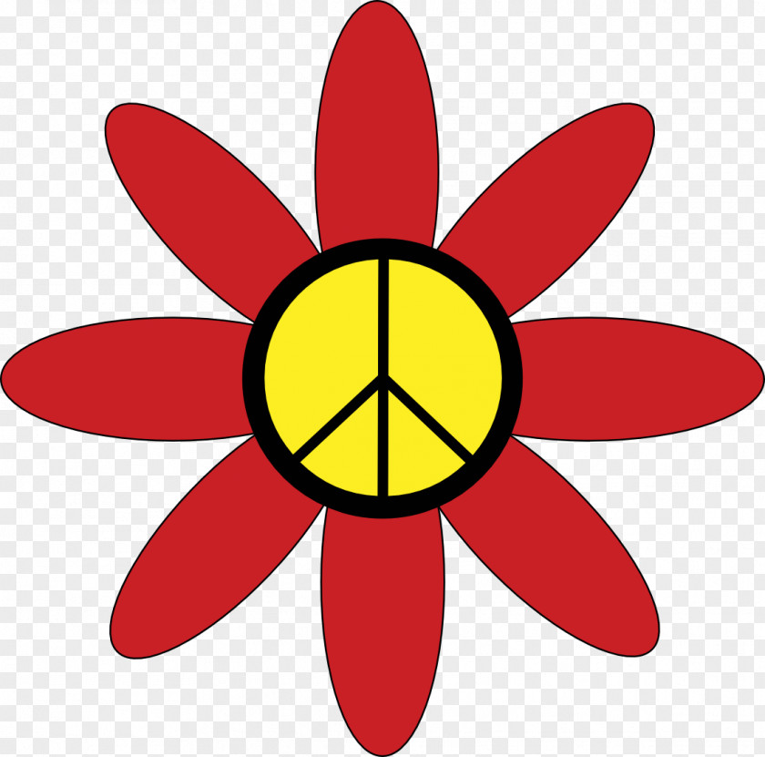 Hippie Art Cliparts Flower Power 1960s Clip PNG