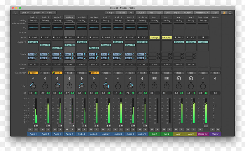 Logic Pro Audio Mixers Retina Display Light Studio One PNG