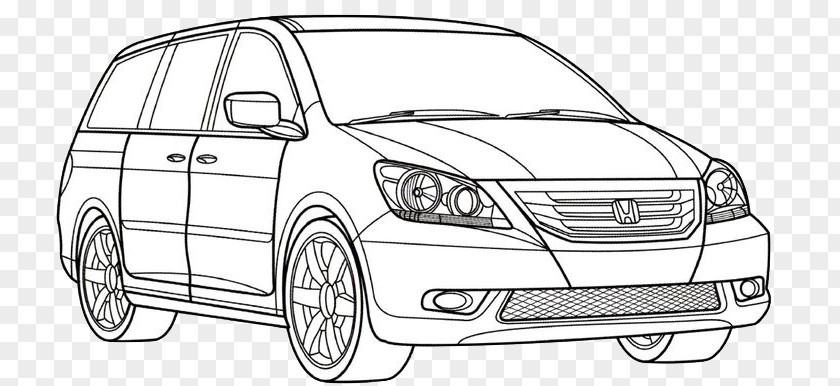 Pushed Over The Cliff Honda Odyssey Motor Company Minivan Car PNG