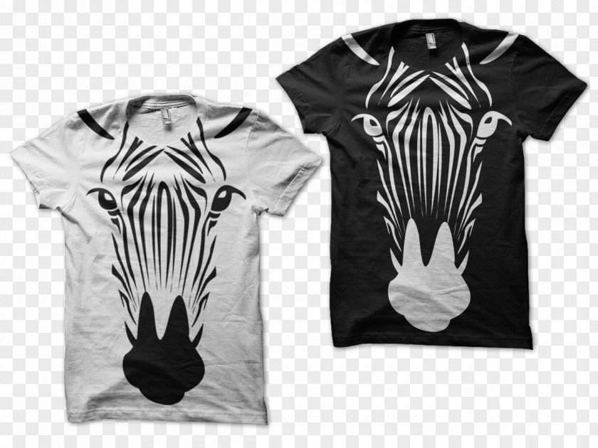 T-shirt Hoodie Sleeve Shoulder Zebra PNG