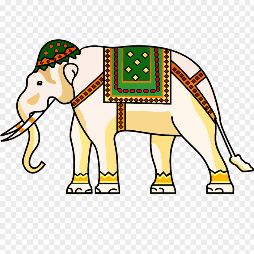 Thai Elephant Wind Indian Ornament Clip Art PNG