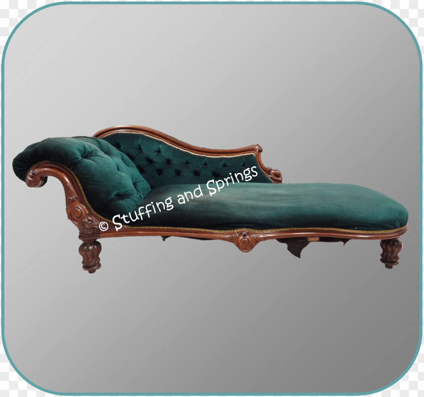 Chair Furniture Chaise Longue Couch Teal PNG