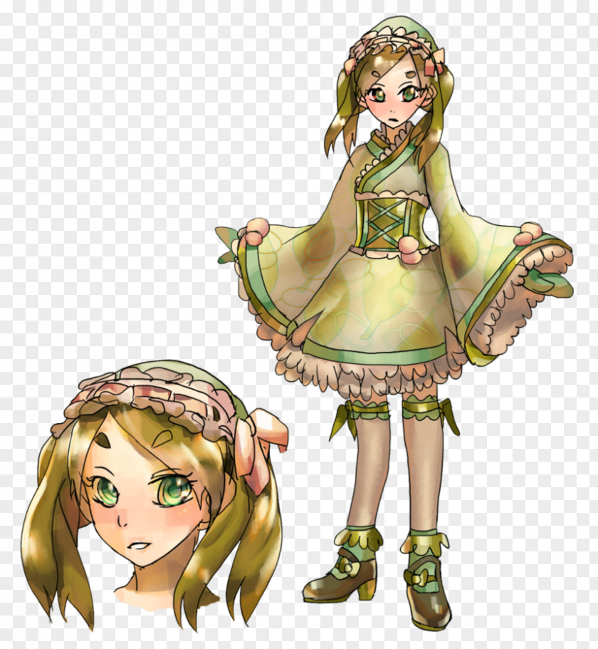 Fairy Costume Design Cartoon Figurine PNG