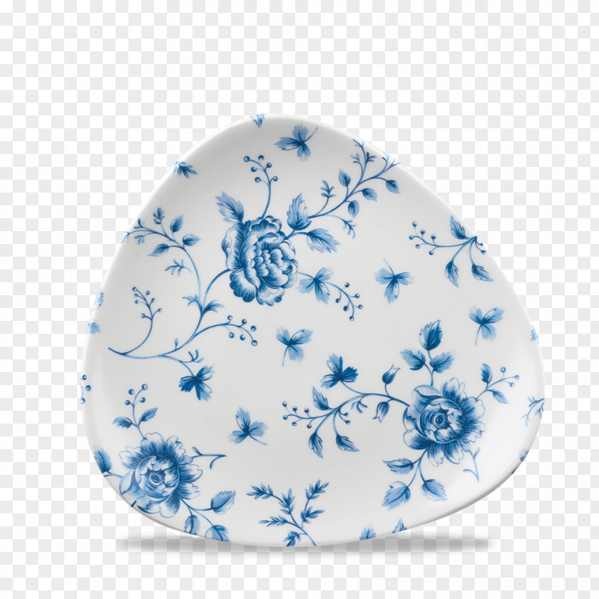 Plate Blue Ceramic Porcelain Platter PNG