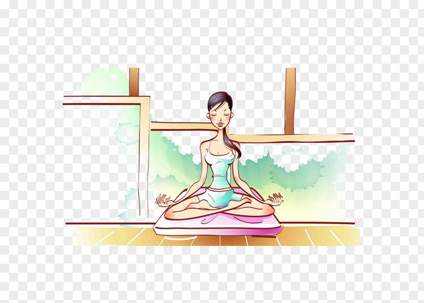 Sport Yoga Cartoon Beauty 1 Food Energy U51cfu80a5 Eating PNG