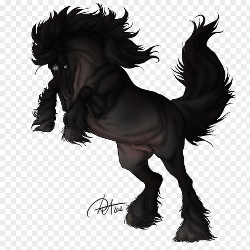 Dark Moon Mustang Mane Stallion Pack Animal Legendary Creature PNG