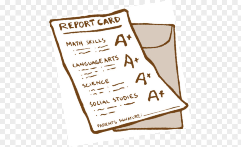 Report Card Grading In Education Elementary School Student PNG