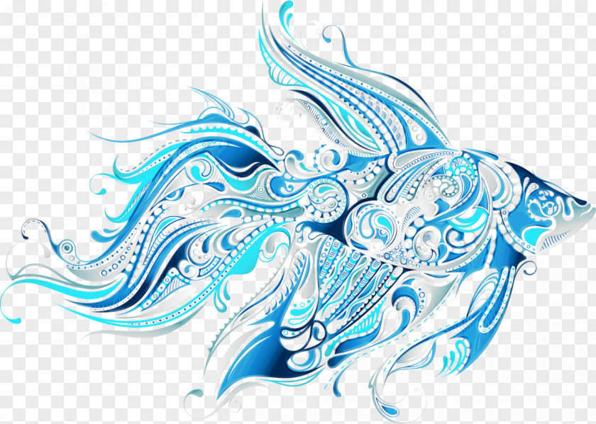Aqua Water Drawing Sketch PNG