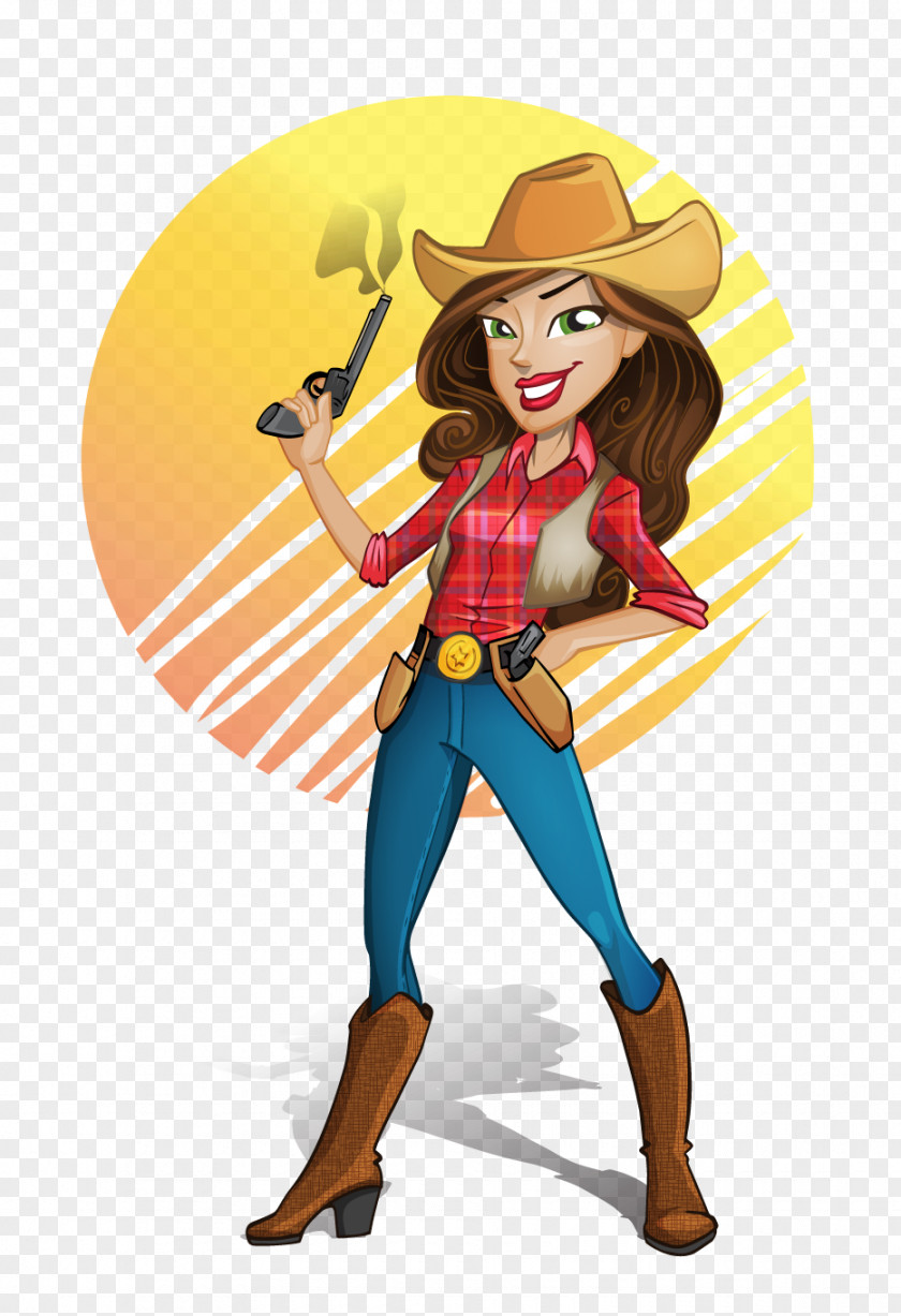 Cowgirl Jessie Cowboy Woman On Top Cartoon PNG