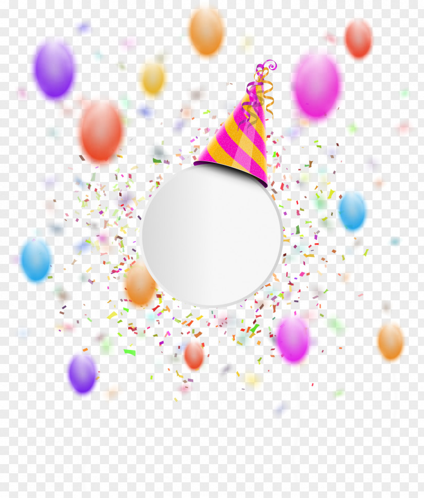 Happy Birthday Vector Paper Balloon PNG