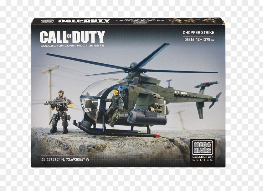 Mega Brands Call Of Duty: Zombies Bloks Duty Ghosts Tactical Helicopter Toy PNG