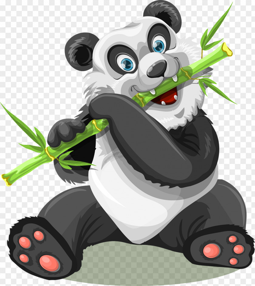 Panda Giant Eating Clip Art PNG