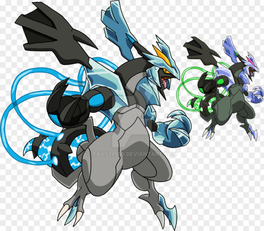 Black & White Pokemon & Kyurem Pokémon 2 And Art Pokédex PNG