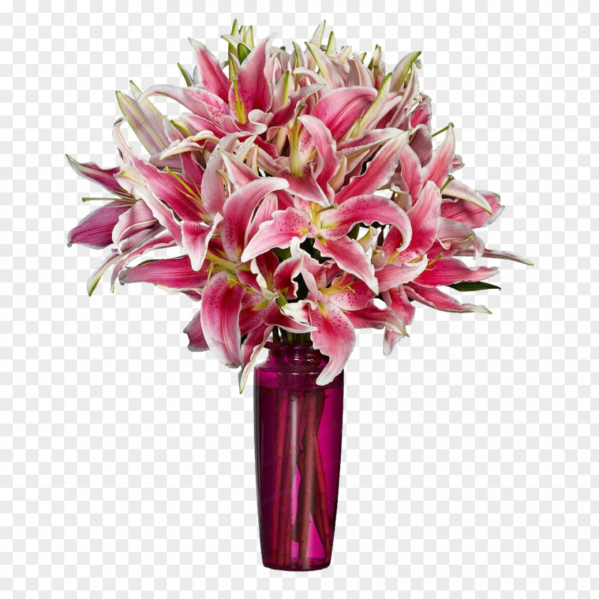 Pink Lily Birmingham Lilium Flower Bouquet Roorbach Flowers PNG