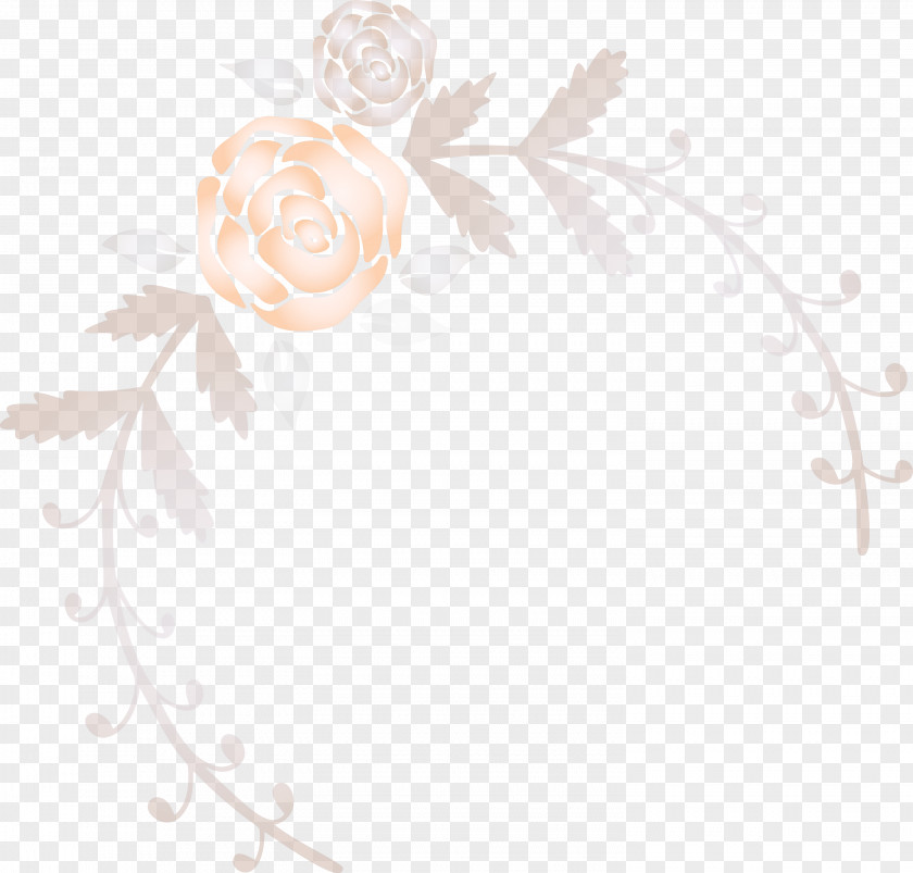 Rose Frame Flower Wedding PNG